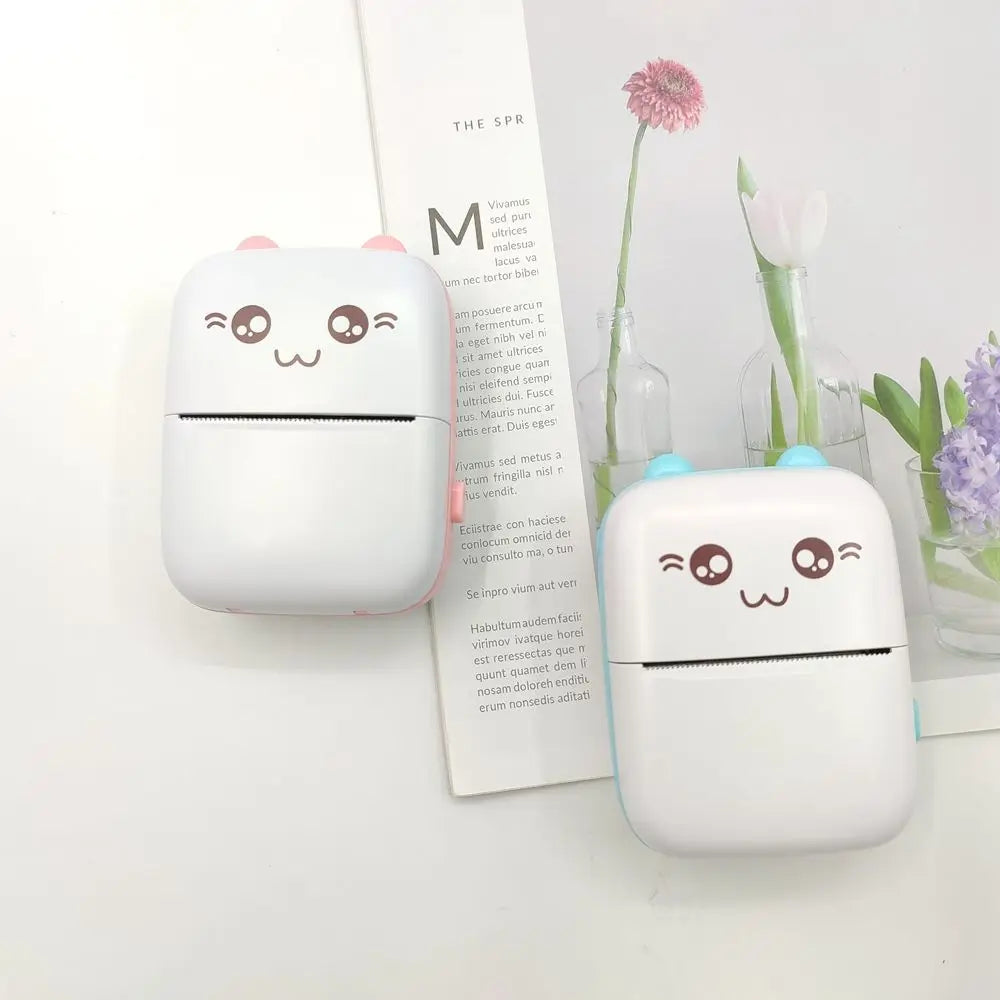 Impresora Inkless Printing Paper Photo Records Card Stickers Label Machine Mobile Phone Mini Portable Thermal Printer