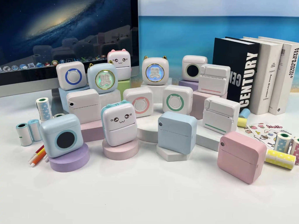 Impresora Inkless Printing Paper Photo Records Card Stickers Label Machine Mobile Phone Mini Portable Thermal Printer