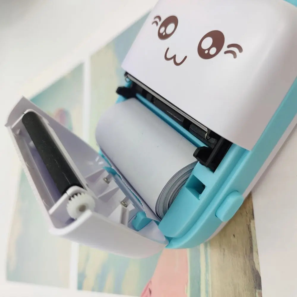 Impresora Inkless Printing Paper Photo Records Card Stickers Label Machine Mobile Phone Mini Portable Thermal Printer