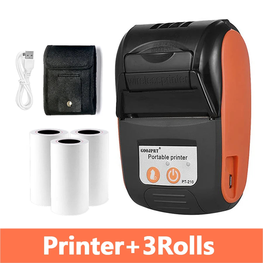 Mini Impressora Térmica Portátil POS Recibo Sem Fios Bluetooth 58mm Bilhete Fatura IOS Android PC Negócios Retalho Sem Tinta