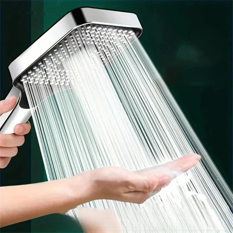 Cabeça de Chuveiro de Alta Pressão Ajustável de 3 Modos Grande Fluxo de Água Poupança Misturador de Chuveiro de Chuva Acessório de Casa de Banho