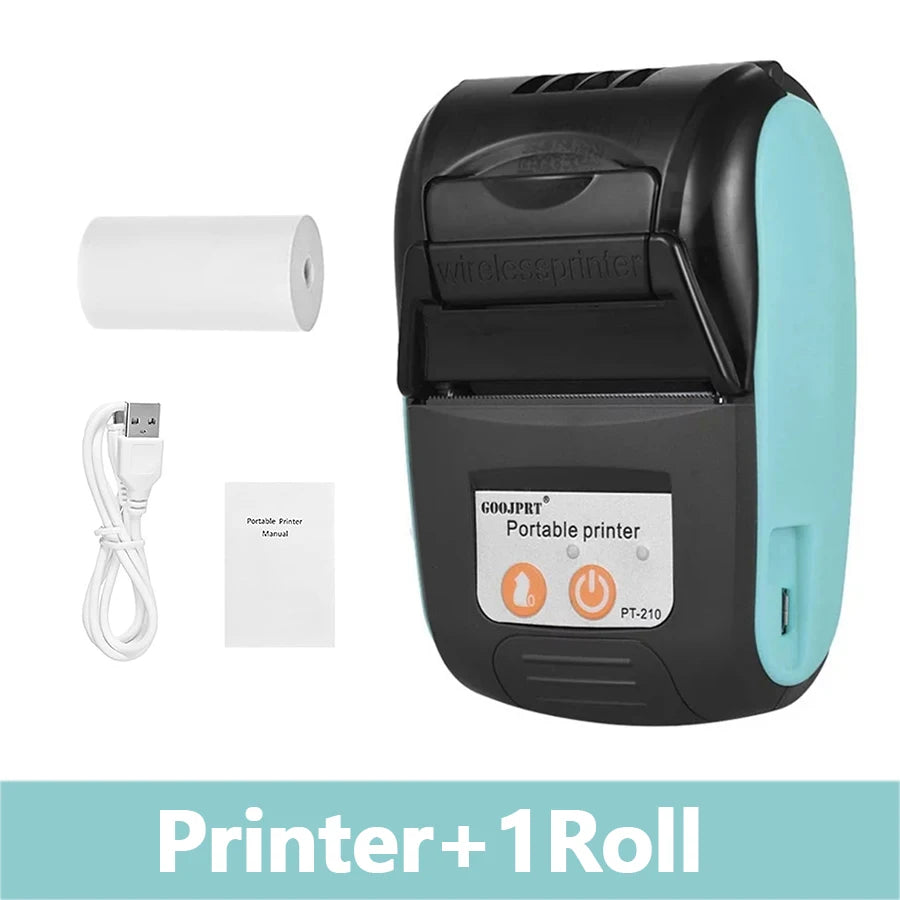 Mini Impressora Térmica Portátil POS Recibo Sem Fios Bluetooth 58mm Bilhete Fatura IOS Android PC Negócios Retalho Sem Tinta
