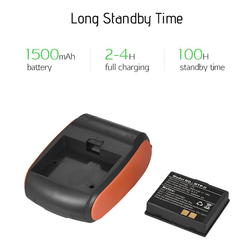 Mini Impressora Térmica Portátil POS Recibo Sem Fios Bluetooth 58mm Bilhete Fatura IOS Android PC Negócios Retalho Sem Tinta