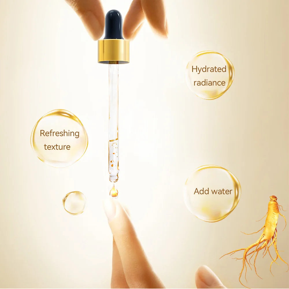Sérum Facial Antienvelhecimento 100ml com Ácido Hialurónico Ouro 24k e Nicotinamida Essência de Colagénio para Lifting Facial Sérum Branqueador para Cuidados da Pele