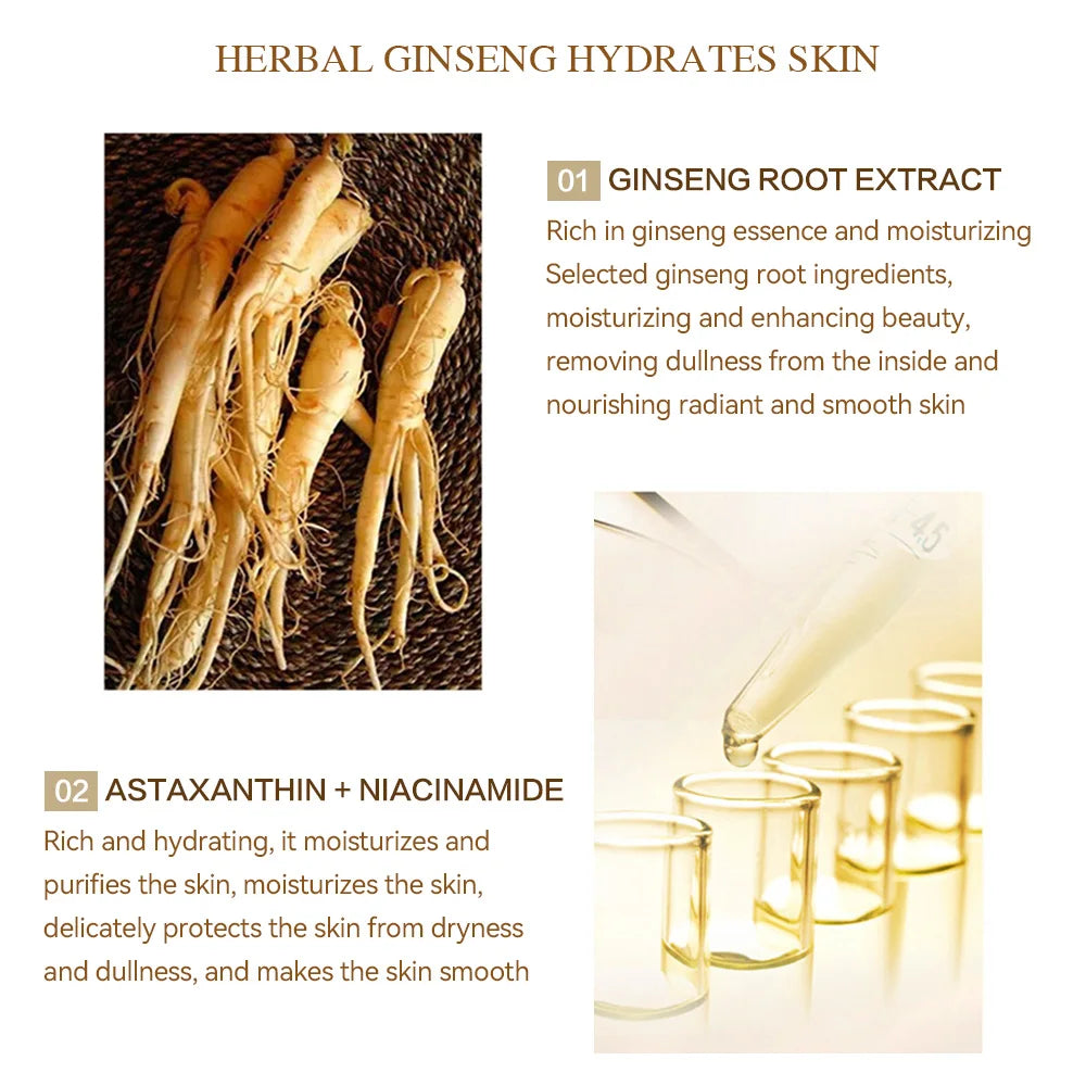 Sérum Facial Antienvelhecimento 100ml com Ácido Hialurónico Ouro 24k e Nicotinamida Essência de Colagénio para Lifting Facial Sérum Branqueador para Cuidados da Pele