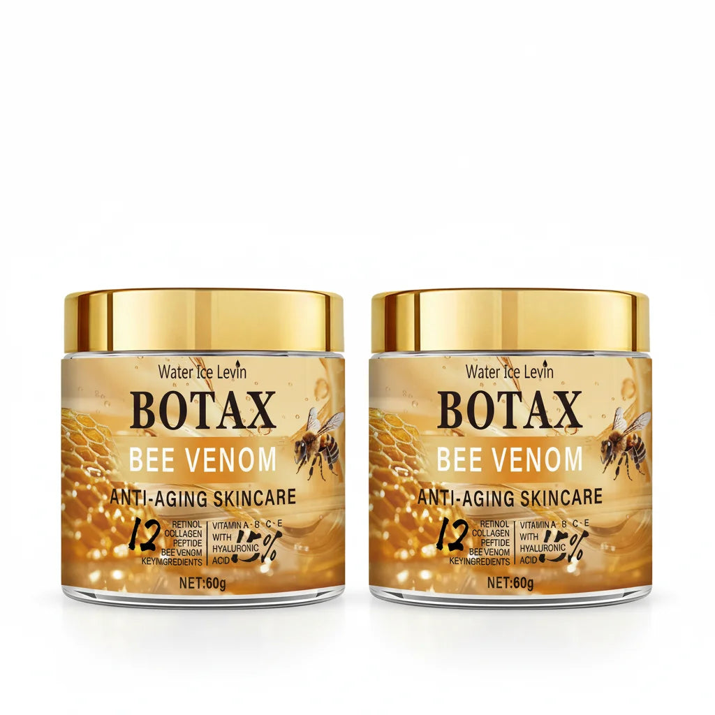 Creme de Veneno de Abelha "Botax" - Tratamento de Rugas Profundas, Rejuvenescimento e Refirmação da Pele com Collagen Water Ice Levin. 60g.