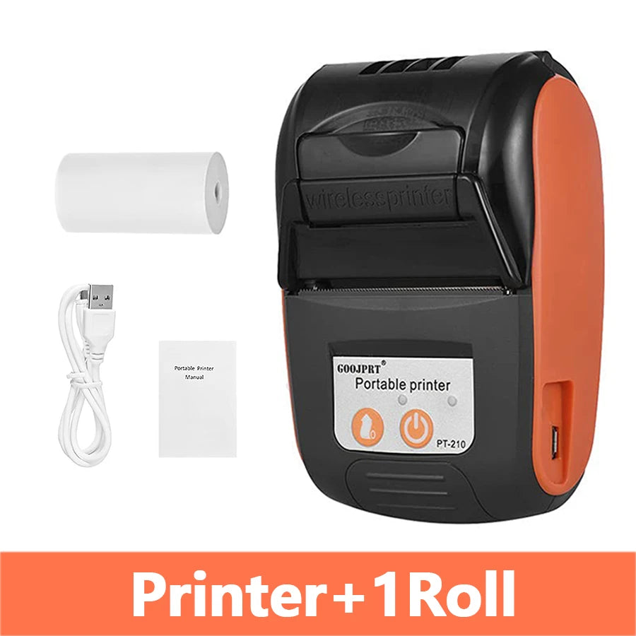 Mini Impressora Térmica Portátil POS Recibo Sem Fios Bluetooth 58mm Bilhete Fatura IOS Android PC Negócios Retalho Sem Tinta