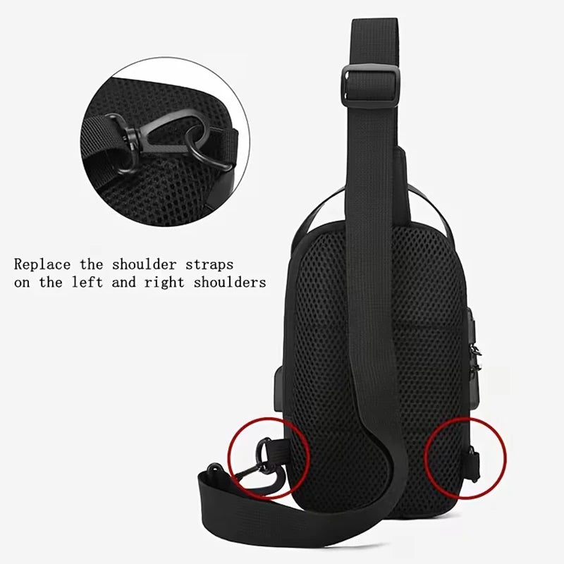 Handy Compact Fashion Sling Bag Multi-Color Design Adjustable-Strap Lightweight for Commute Outdoor Trips Functional Bag