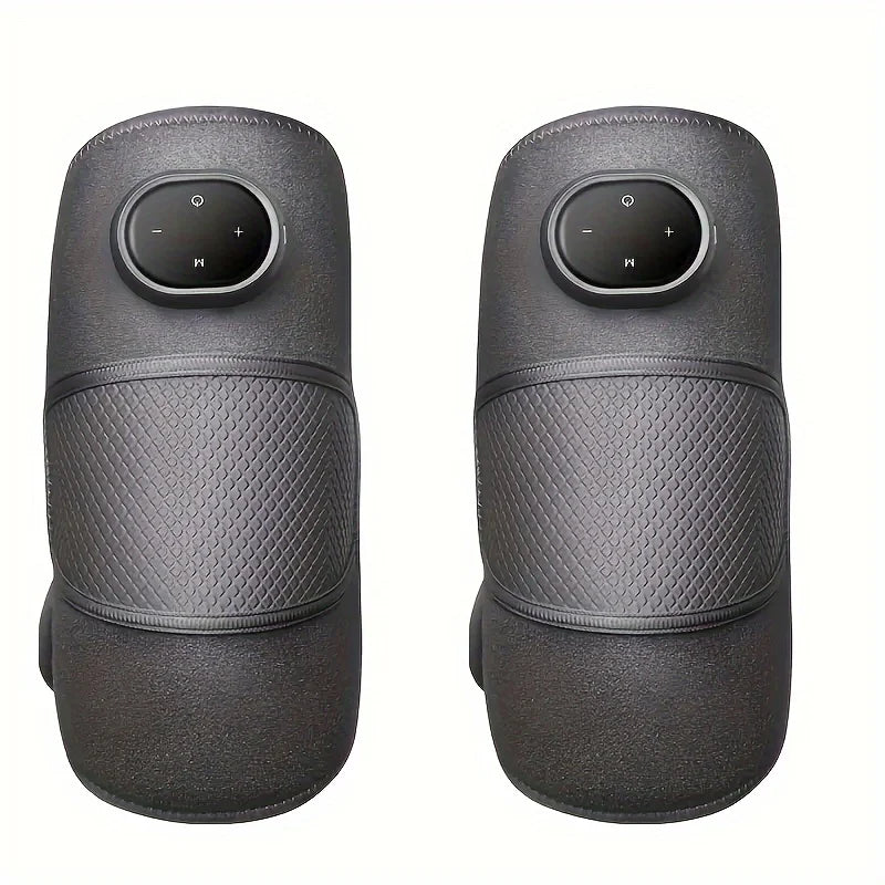 Single-Leg and Double-Leg Heated Knee Massager, 3-in-1 Heated Knee, Elbow, and Shoulder Support Wrap, Vibrating Knee Heating Pad, 3 Adjustable Vibration and Heating Modes, Heating Pad for Knee, Elbow, Shoulder, and Leg Relaxa