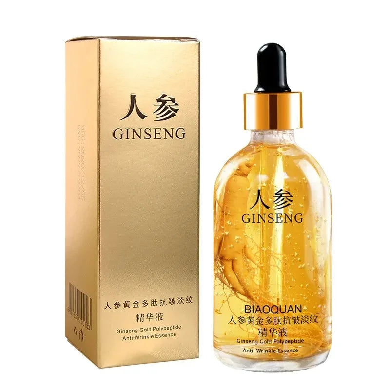 Sérum Facial Antienvelhecimento 100ml com Ácido Hialurónico Ouro 24k e Nicotinamida Essência de Colagénio para Lifting Facial Sérum Branqueador para Cuidados da Pele